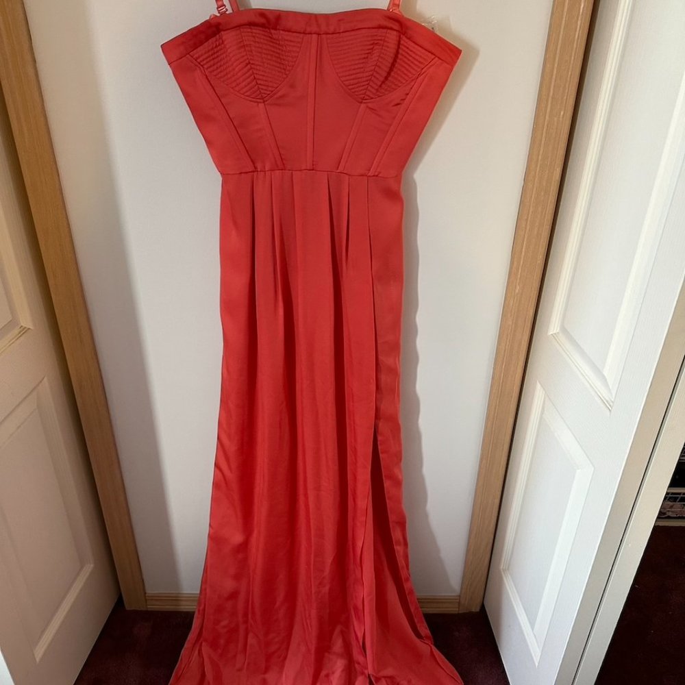 BCBG Strapless prom dress